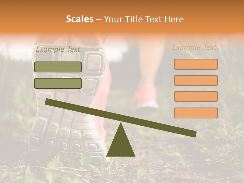 Hike Health Cross PowerPoint Template
