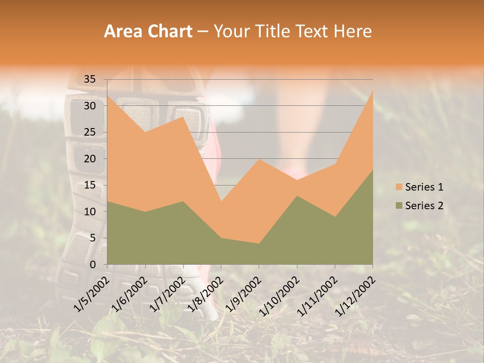 Hike Health Cross PowerPoint Template