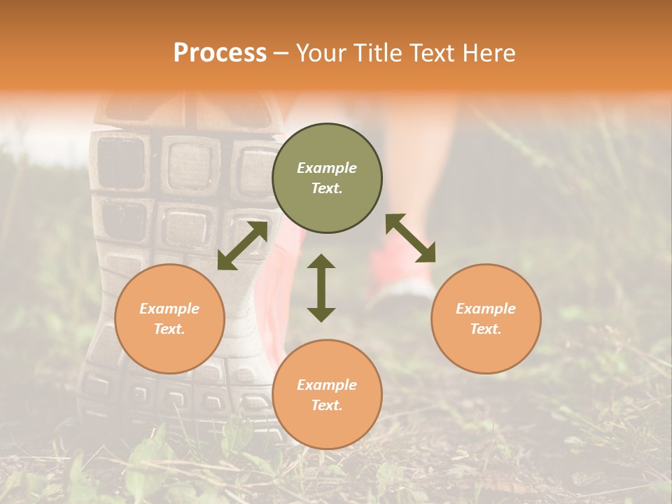 Hike Health Cross PowerPoint Template