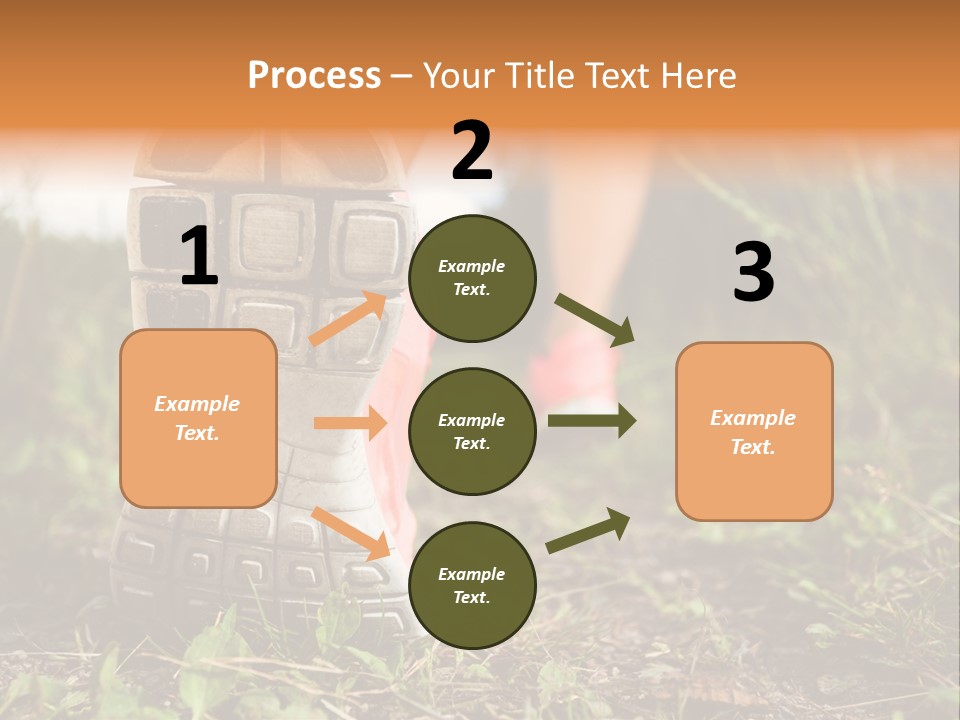Hike Health Cross PowerPoint Template