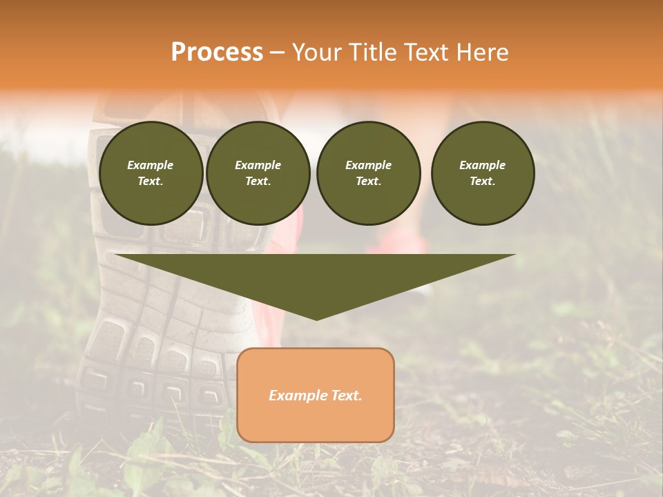 Hike Health Cross PowerPoint Template