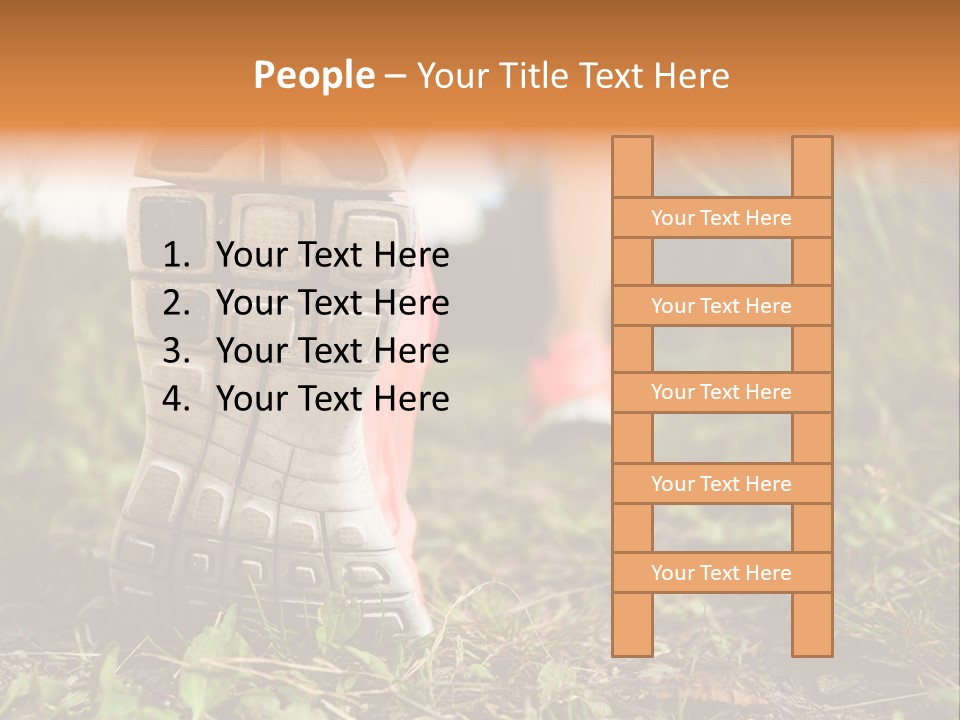 Hike Health Cross PowerPoint Template