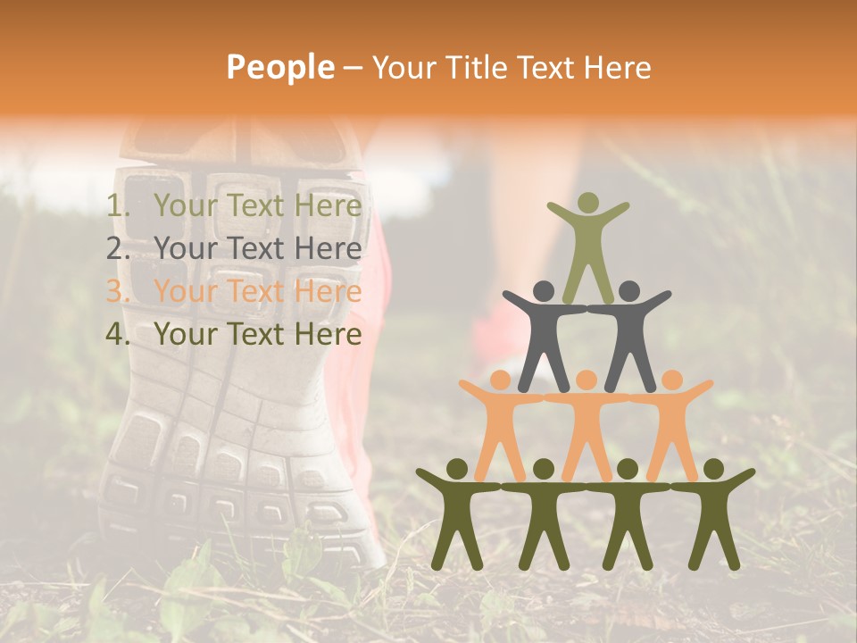 Hike Health Cross PowerPoint Template