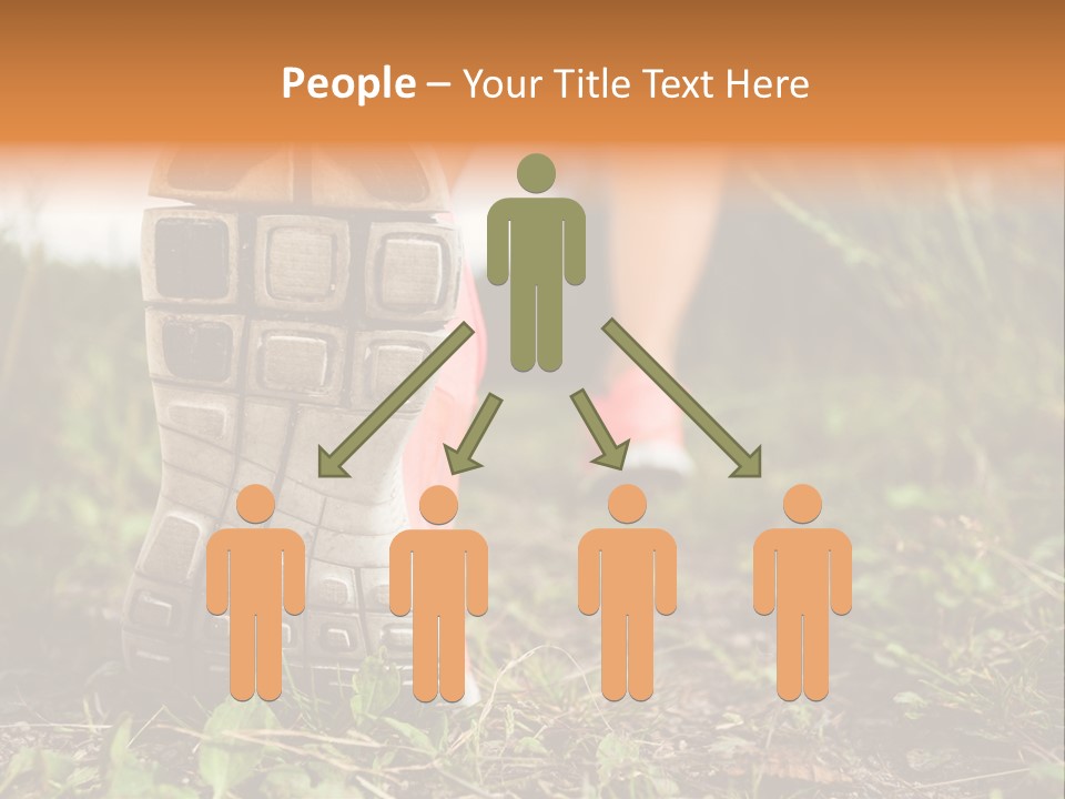 Hike Health Cross PowerPoint Template