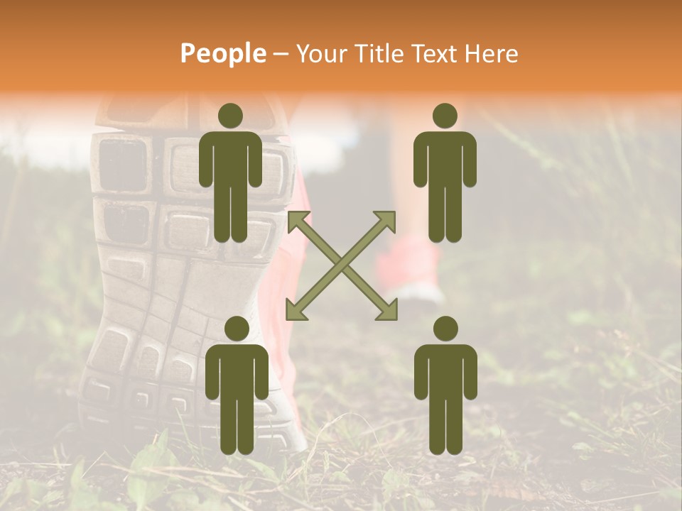 Hike Health Cross PowerPoint Template