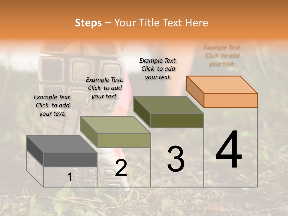 Hike Health Cross PowerPoint Template