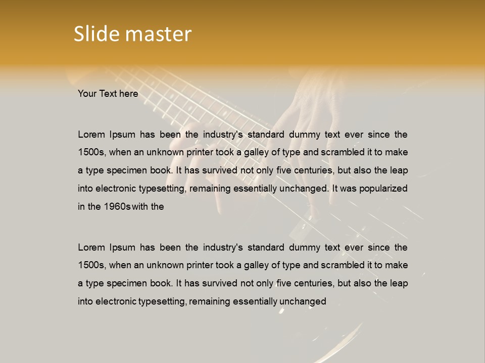 Heavy Bass Electrical PowerPoint Template