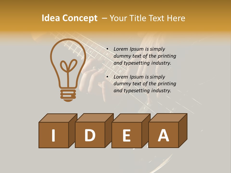 Heavy Bass Electrical PowerPoint Template