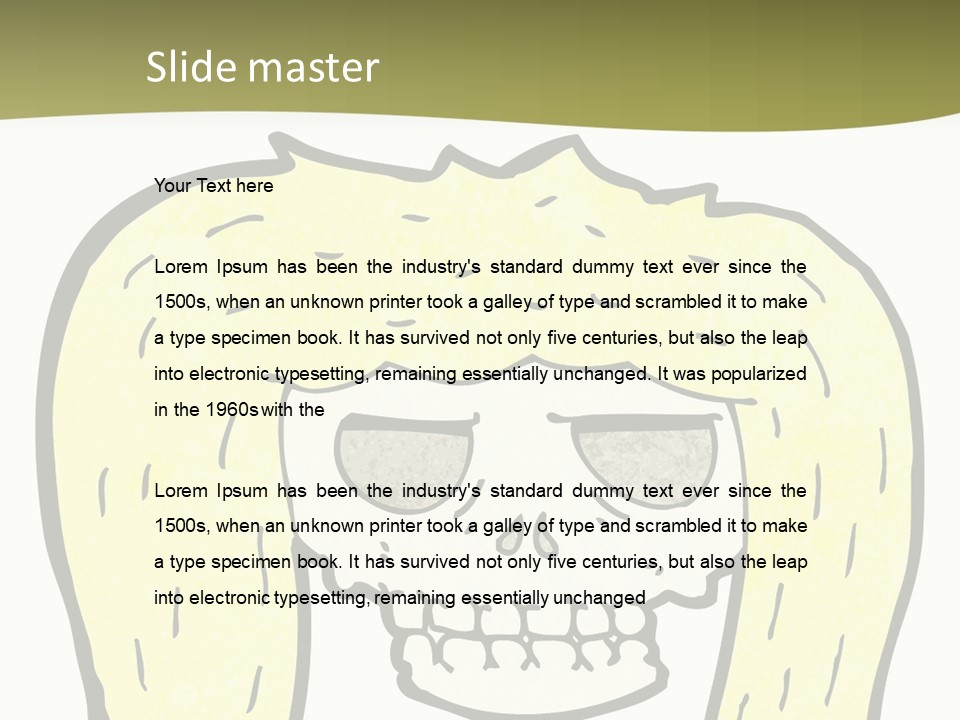 Drawing Quirky Illustration PowerPoint Template