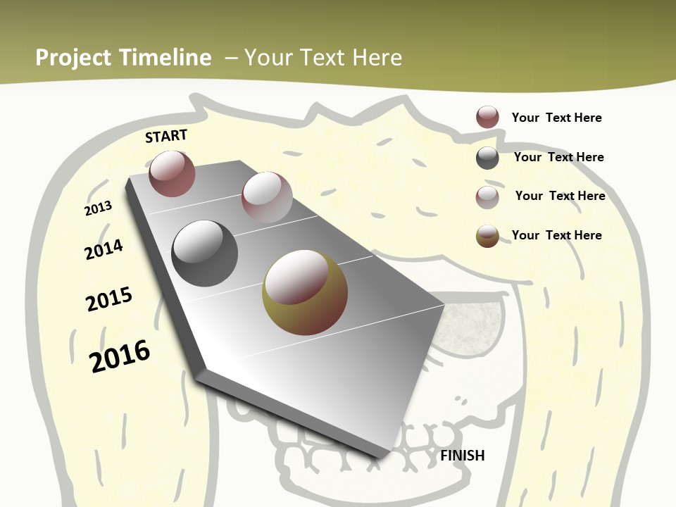 Drawing Quirky Illustration PowerPoint Template