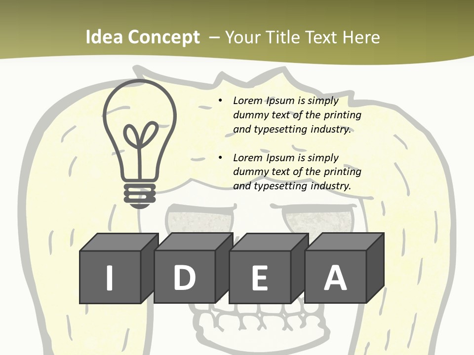 Drawing Quirky Illustration PowerPoint Template
