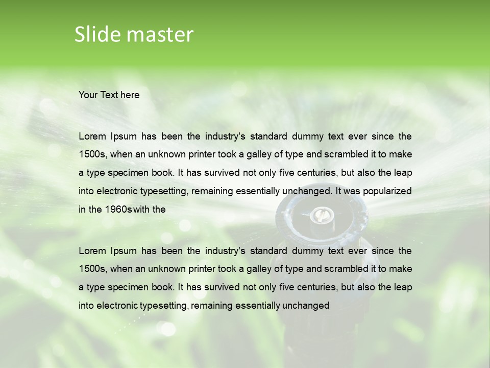 Grass Rural Drop PowerPoint Template