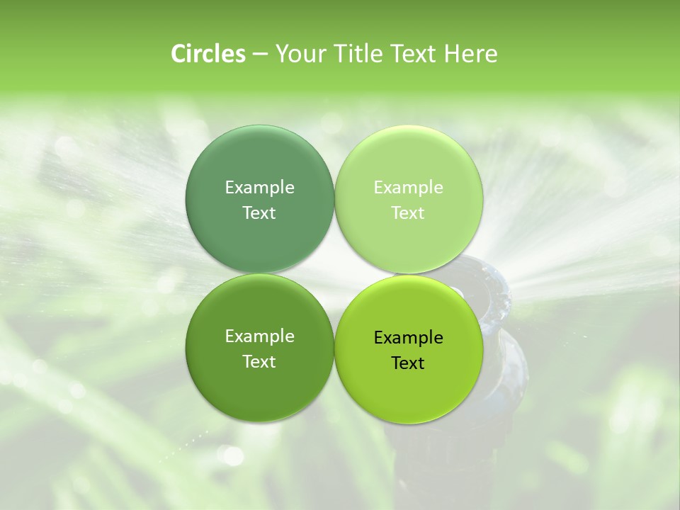 Grass Rural Drop PowerPoint Template