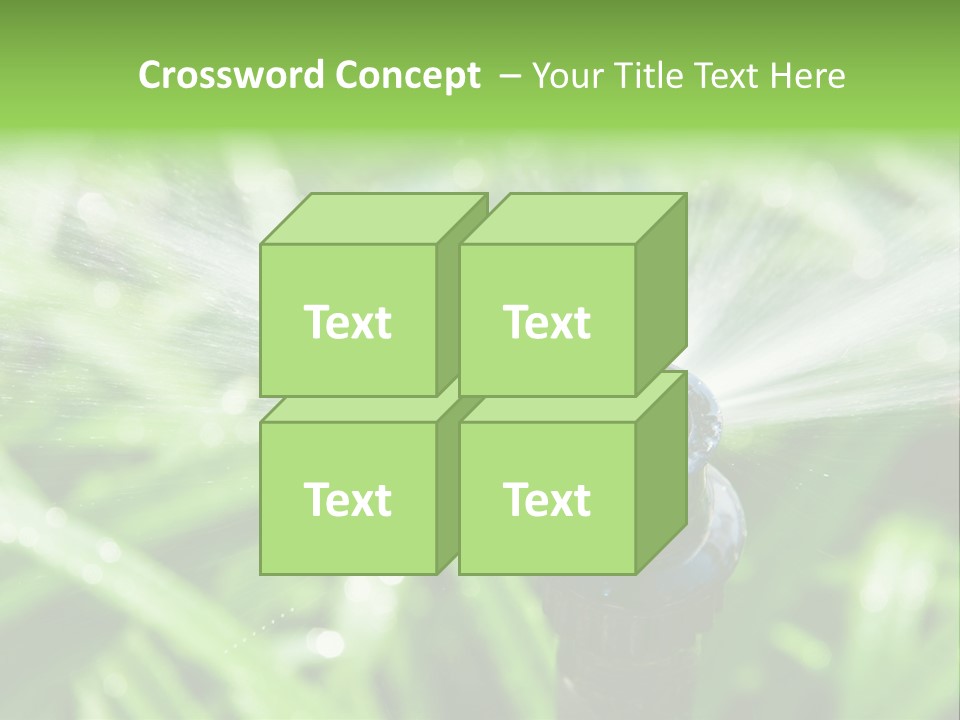 Grass Rural Drop PowerPoint Template