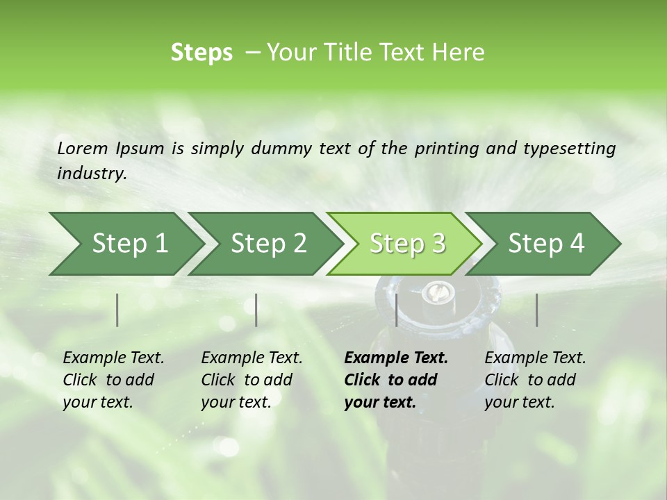 Grass Rural Drop PowerPoint Template