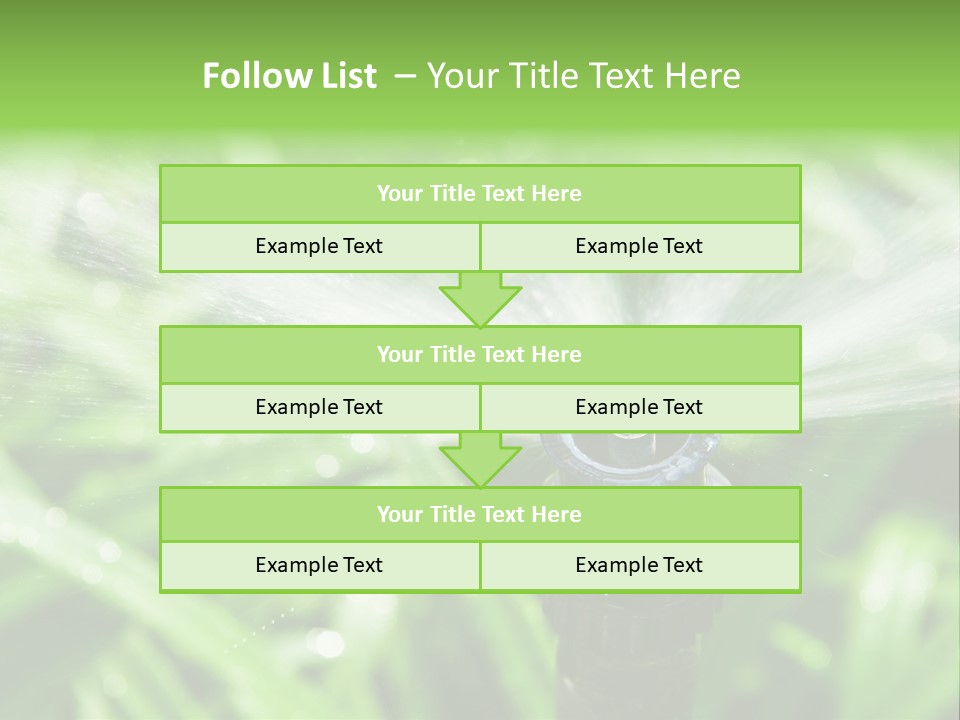 Grass Rural Drop PowerPoint Template
