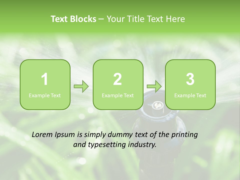 Grass Rural Drop PowerPoint Template