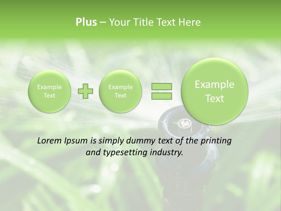 Grass Rural Drop PowerPoint Template