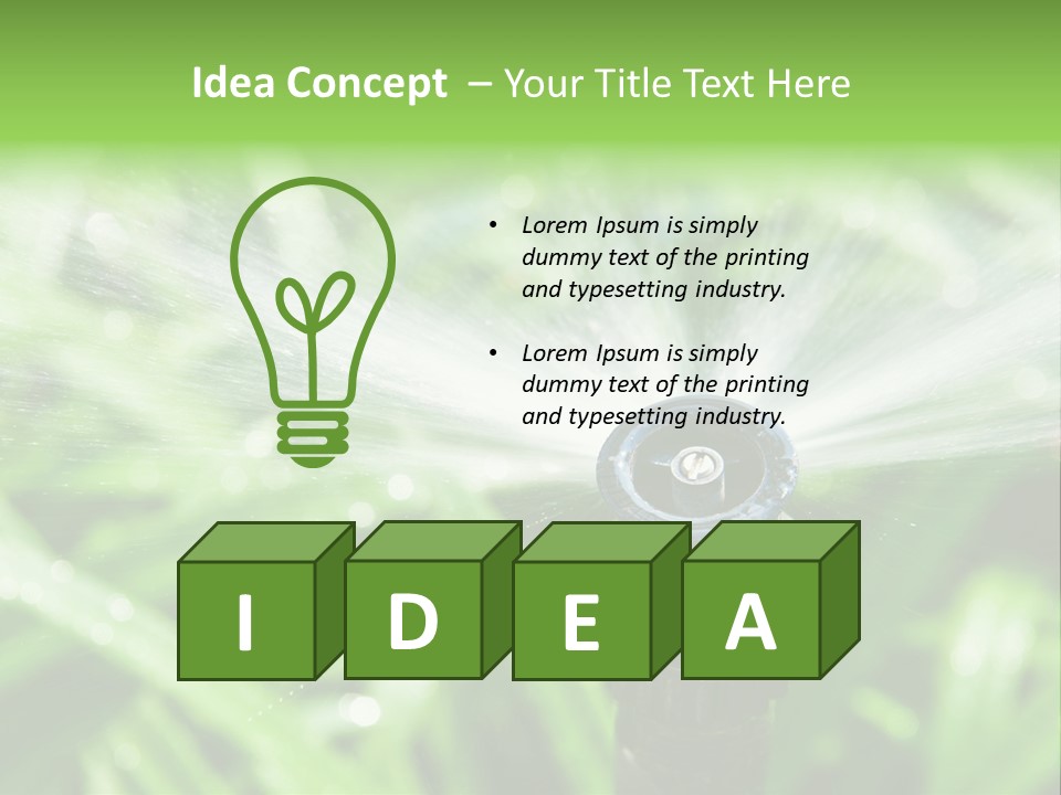 Grass Rural Drop PowerPoint Template