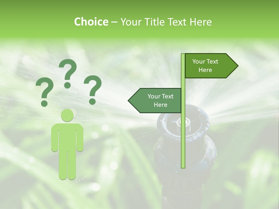 Grass Rural Drop PowerPoint Template