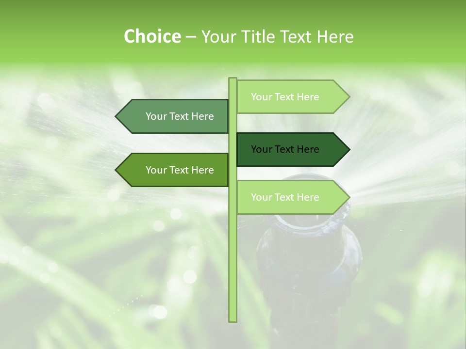 Grass Rural Drop PowerPoint Template