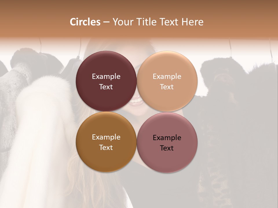 Cute Woman Smile PowerPoint Template