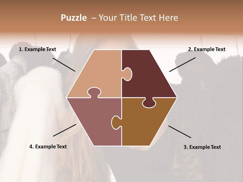 Cute Woman Smile PowerPoint Template