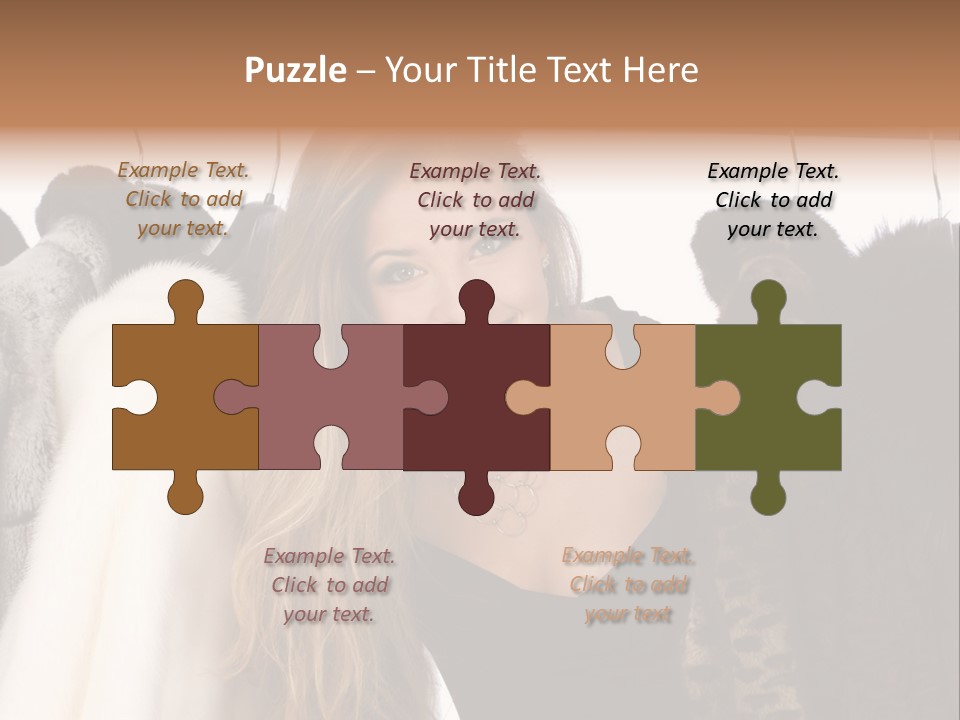 Cute Woman Smile PowerPoint Template