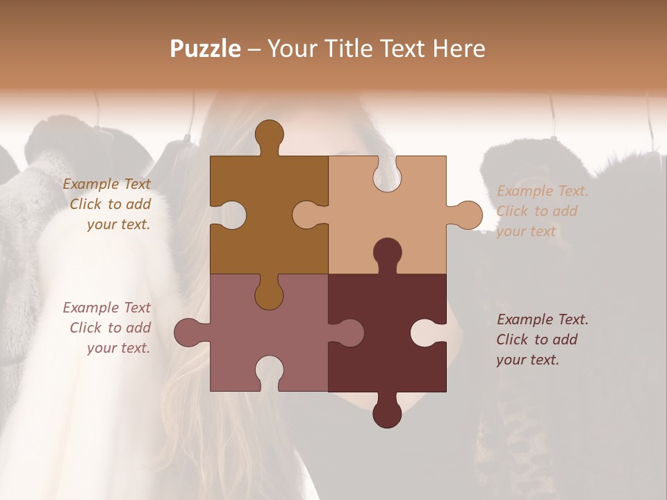 Cute Woman Smile PowerPoint Template