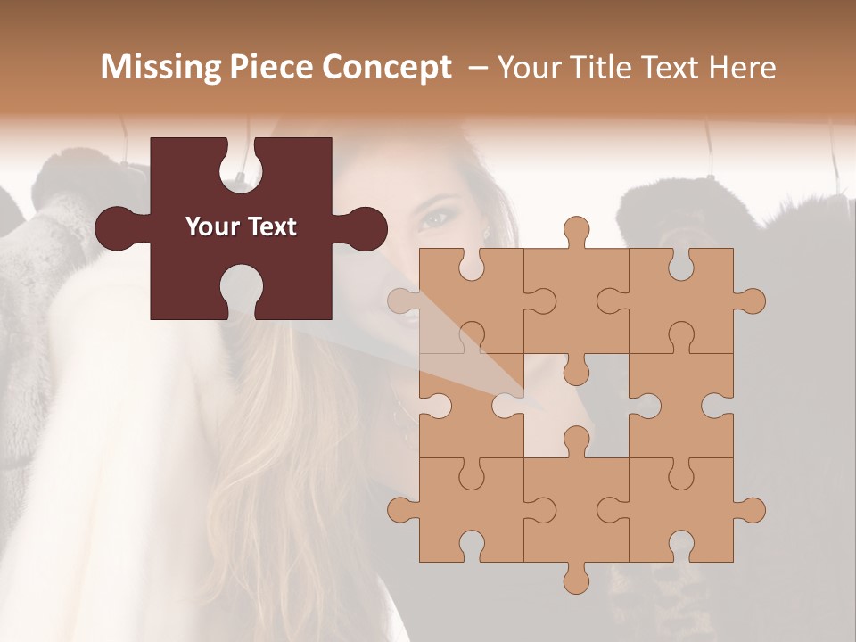 Cute Woman Smile PowerPoint Template