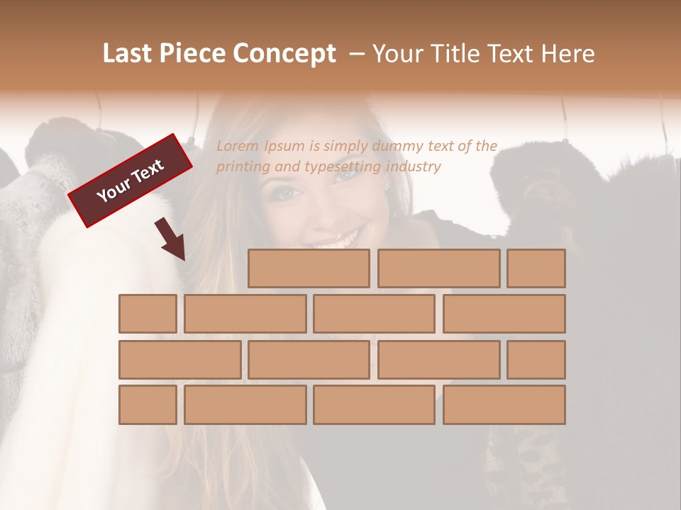 Cute Woman Smile PowerPoint Template