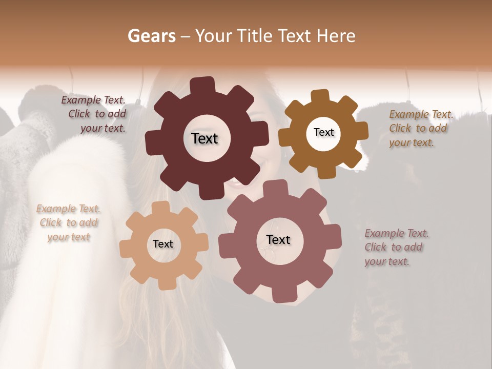 Cute Woman Smile PowerPoint Template