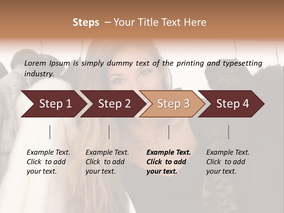 Cute Woman Smile PowerPoint Template