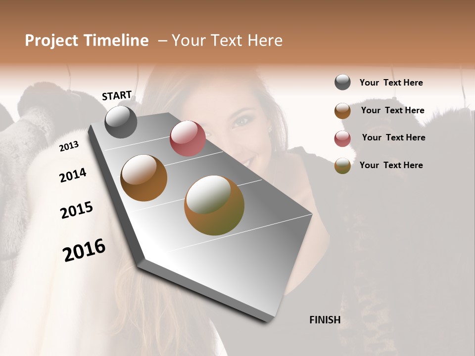 Cute Woman Smile PowerPoint Template