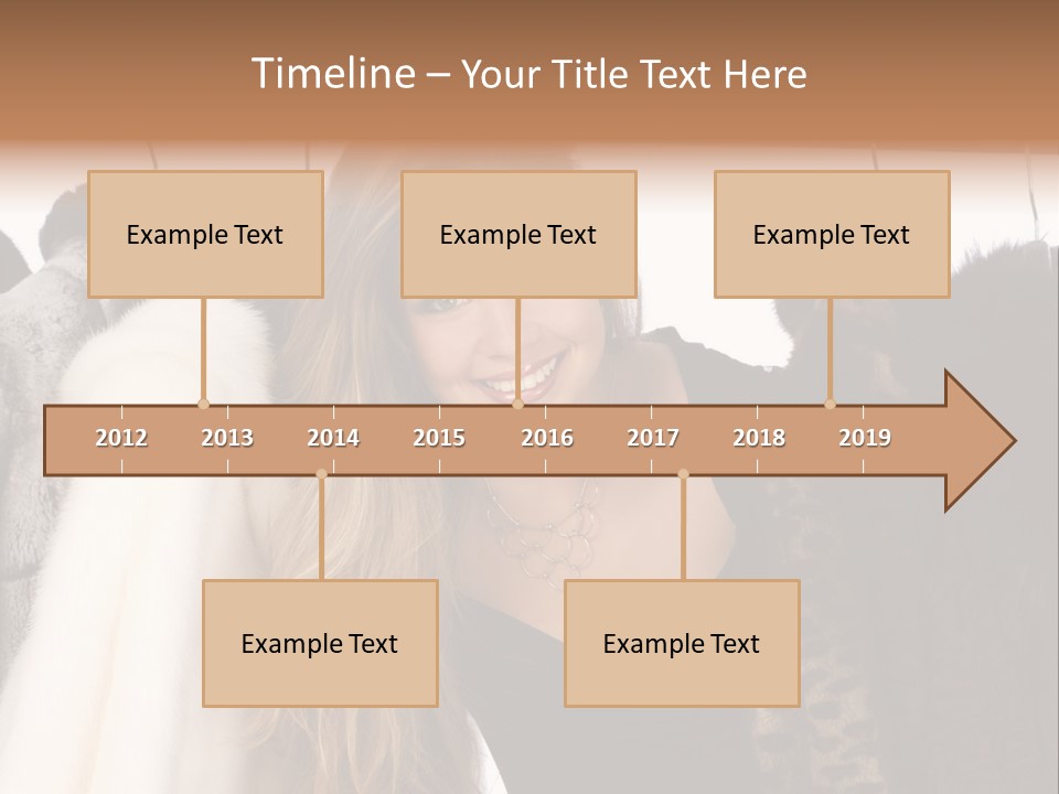 Cute Woman Smile PowerPoint Template