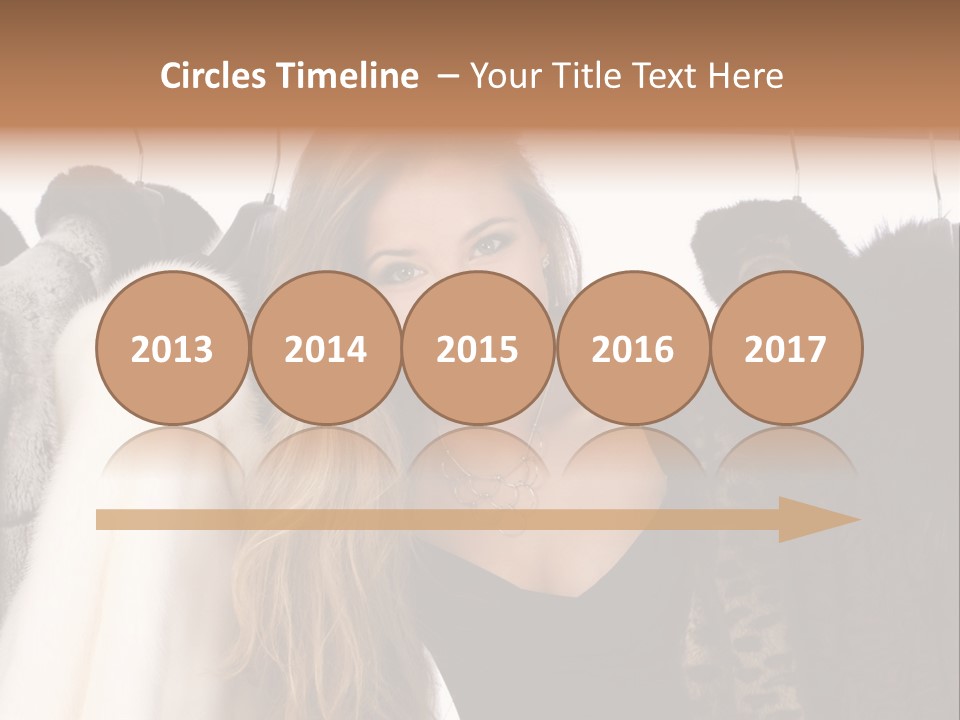 Cute Woman Smile PowerPoint Template