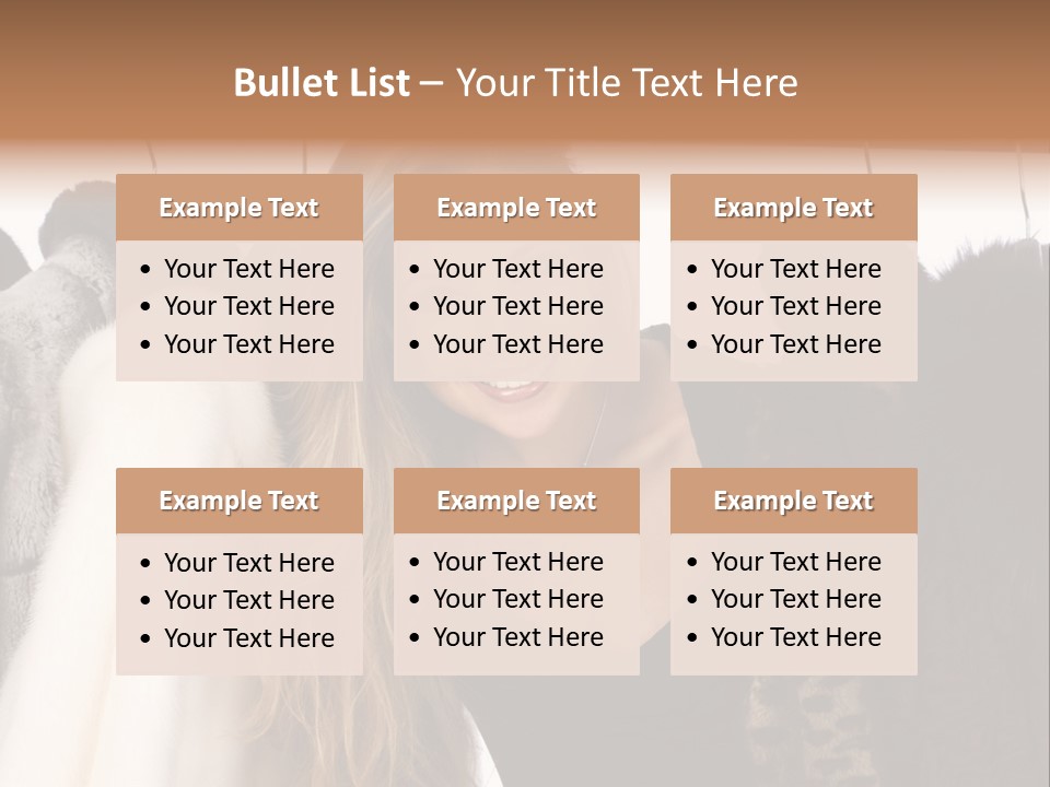 Cute Woman Smile PowerPoint Template