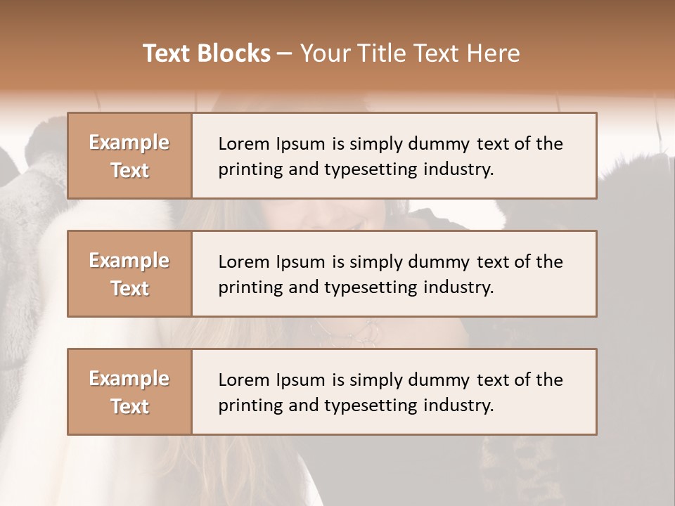 Cute Woman Smile PowerPoint Template