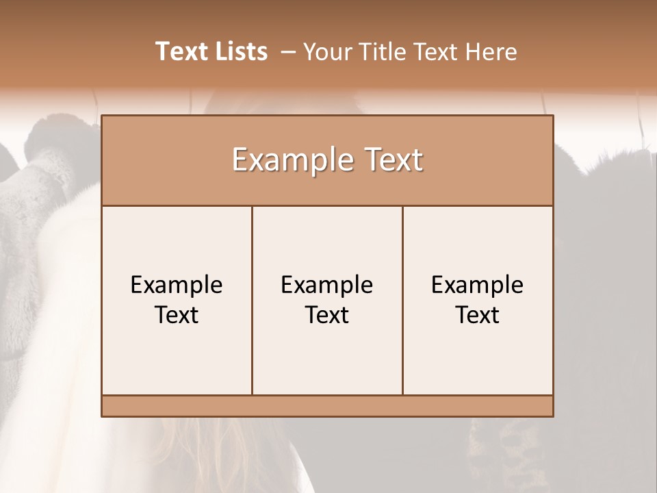 Cute Woman Smile PowerPoint Template