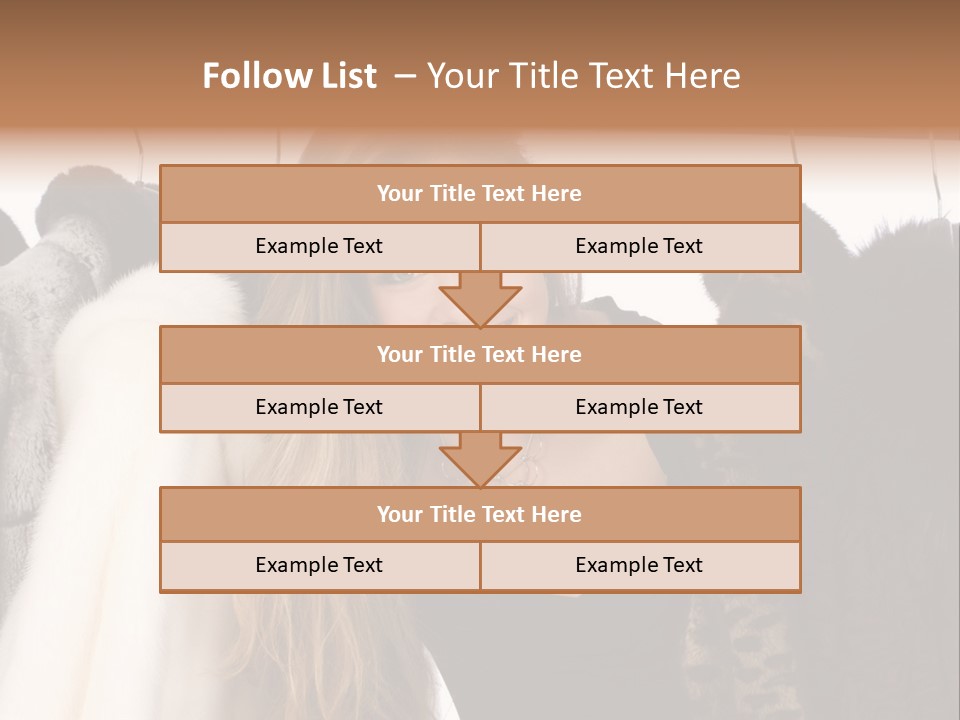 Cute Woman Smile PowerPoint Template
