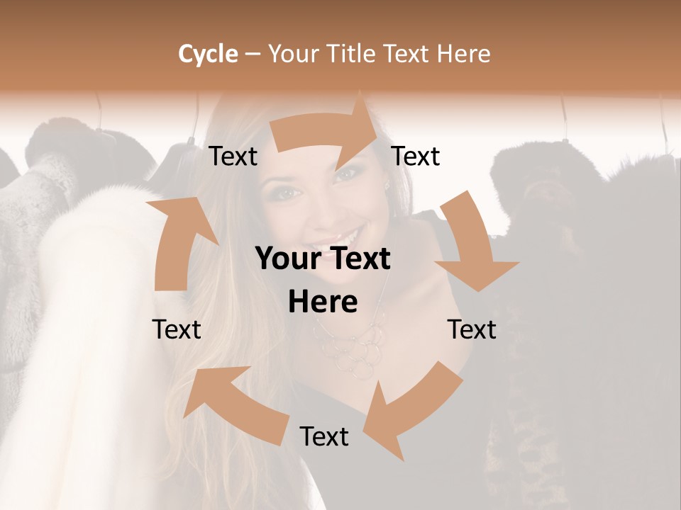 Cute Woman Smile PowerPoint Template