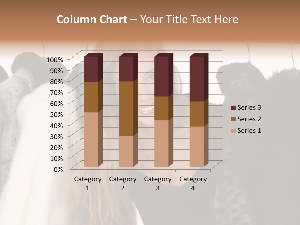 Cute Woman Smile PowerPoint Template