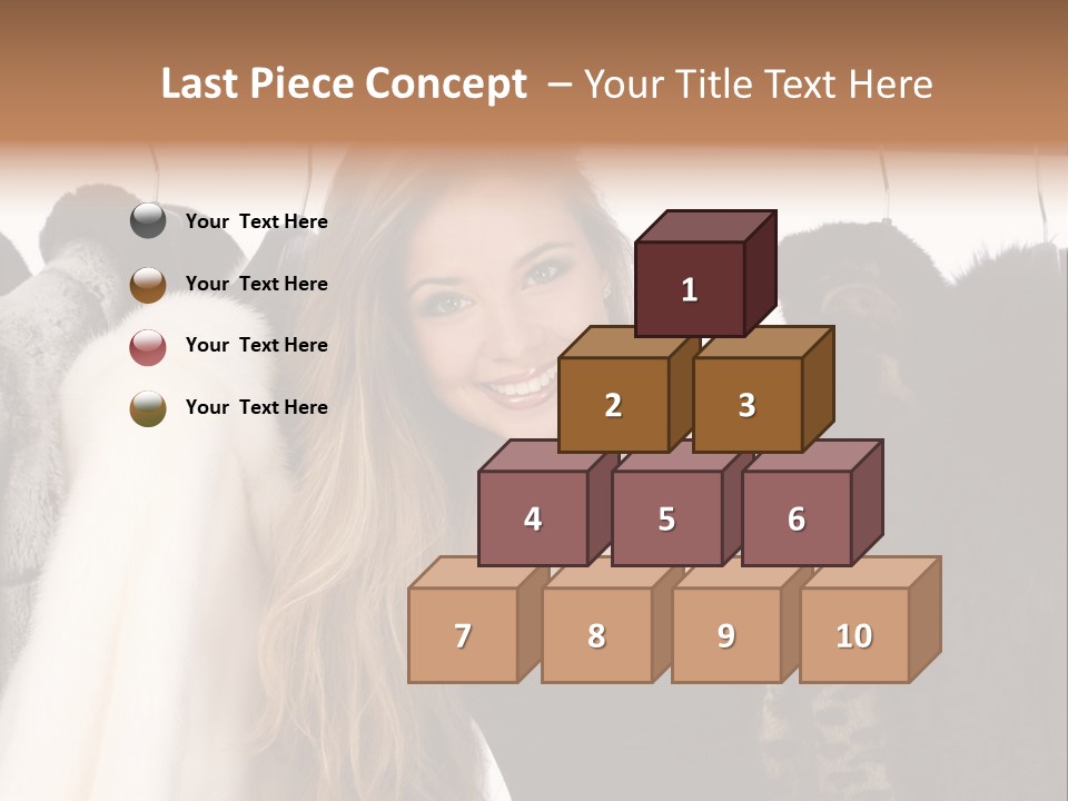 Cute Woman Smile PowerPoint Template