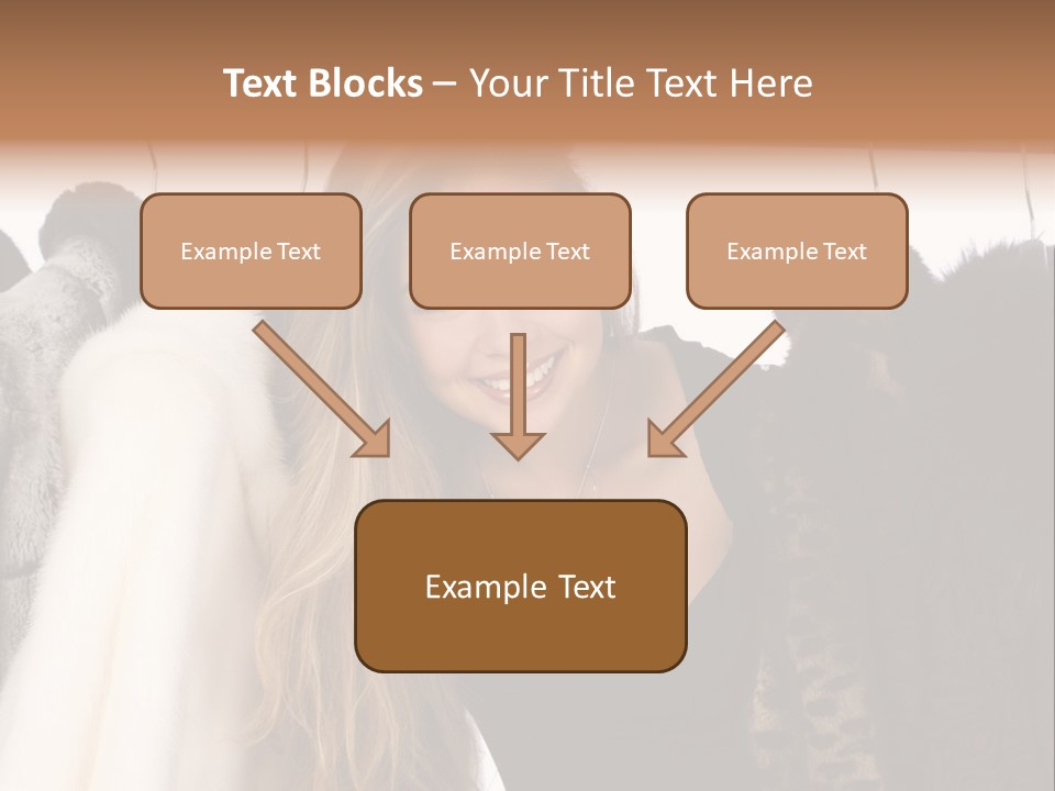 Cute Woman Smile PowerPoint Template