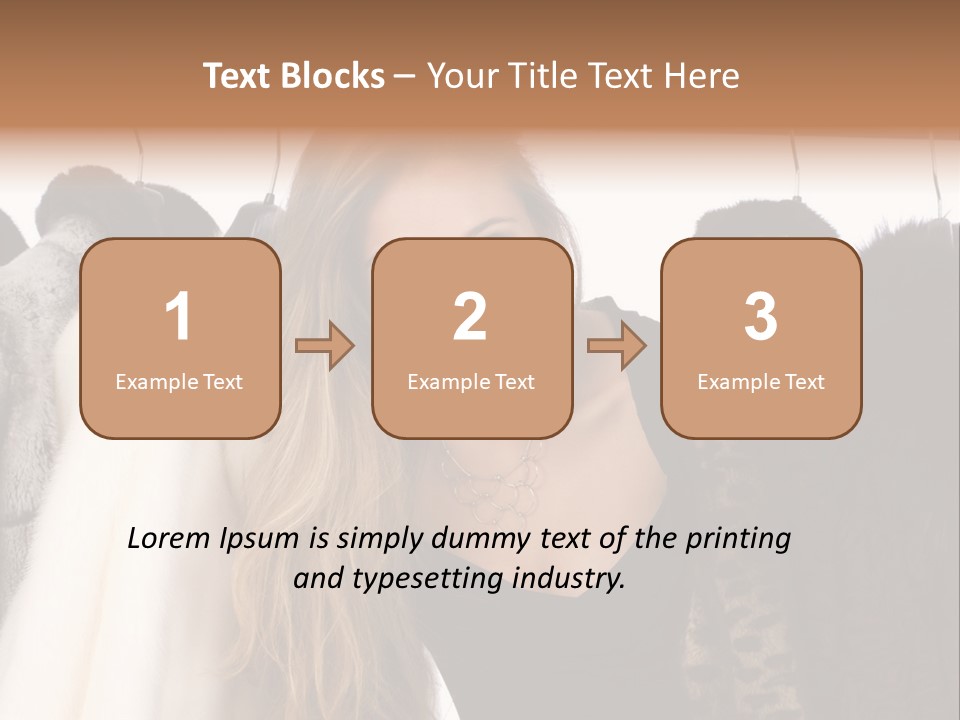 Cute Woman Smile PowerPoint Template