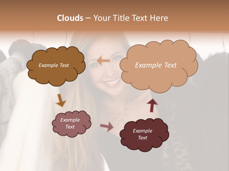 Cute Woman Smile PowerPoint Template