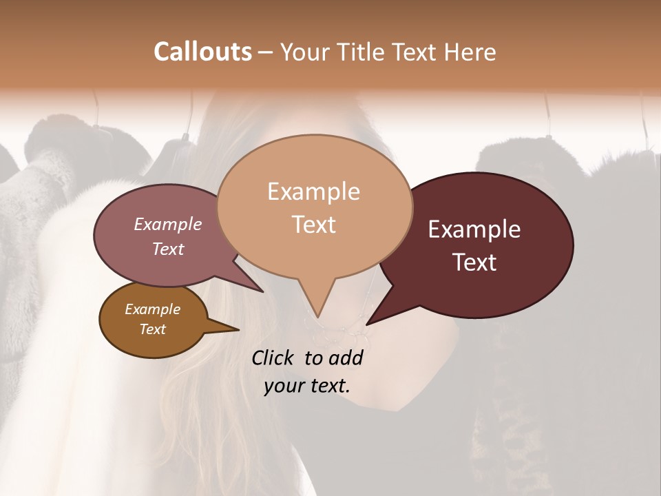 Cute Woman Smile PowerPoint Template