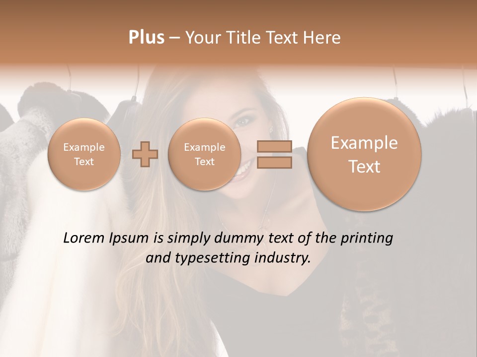 Cute Woman Smile PowerPoint Template