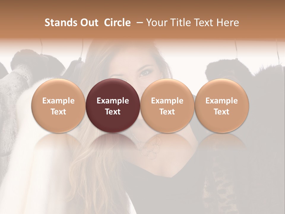 Cute Woman Smile PowerPoint Template
