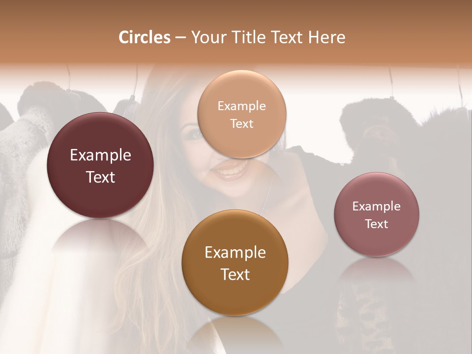 Cute Woman Smile PowerPoint Template